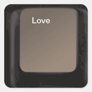 Love Button / Computer Key stickers
