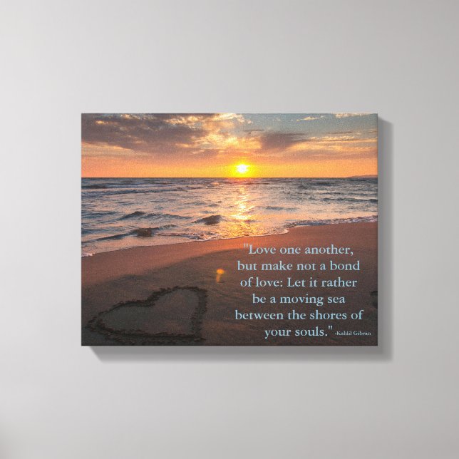Love by Kahlil Gibran Canvas Print (Front)