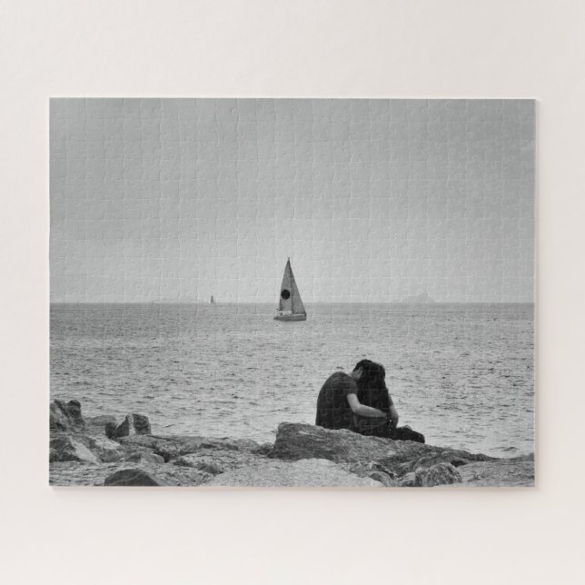 Love by sea jigsaw puzzle (Horizontal)