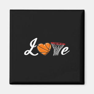 Love Bysketbyll Fan Player Coach Byller Men Women Magnet