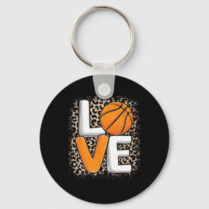 Love Bysketbyll Leopard Print Women Girls Bysketby Key Ring