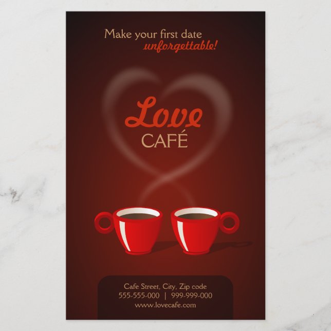 Love Cafe flyer (Front)