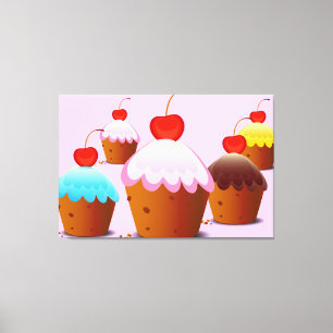 Love Cake's Canvas Print