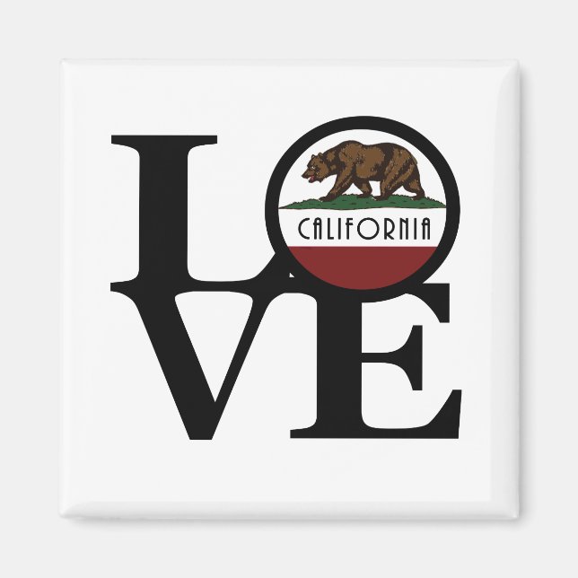 LOVE California Magnet (Front)