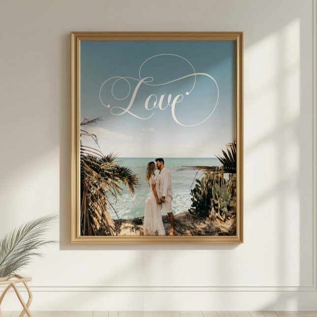 Love Calligraphy Couple Photo  Poster (Creator Uploaded)