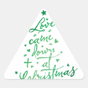 Love Came Down Christmas Tree Envelope Seal