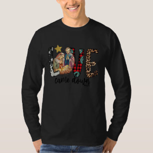 Love Came Down Luke Christmas Red Buffalo Plaid Tu T-Shirt