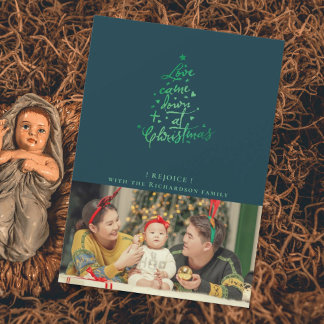 Love Came Down Photo Christmas Card