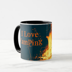 Love Camping Bonfire Campfire Custom Mug