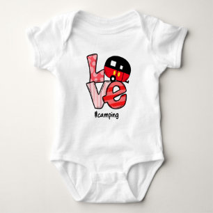 Love Camping #Camping Baby Bodysuit