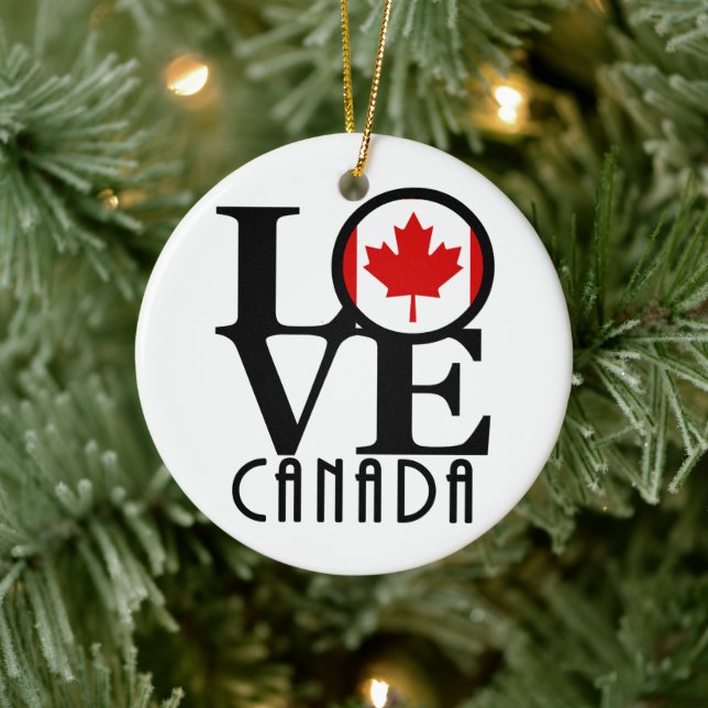 LOVE Canada Ceramic Tree Decoration (Tree)
