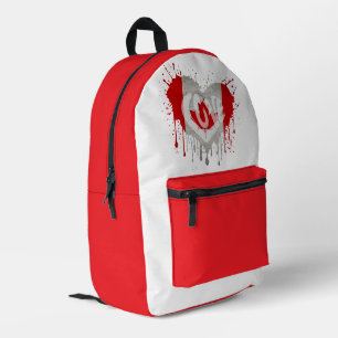Love Canada Flag Printed Backpack