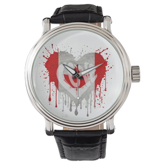 Love Canada Flag Watch (Front)
