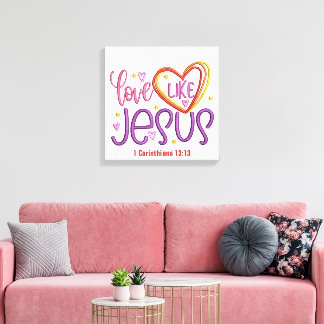 Love- Canvas (Gloss) Print (Insitu(LivingRoom))