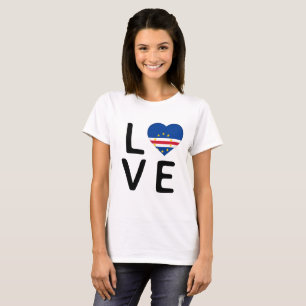Love - Cape Verde Flag T-Shirt