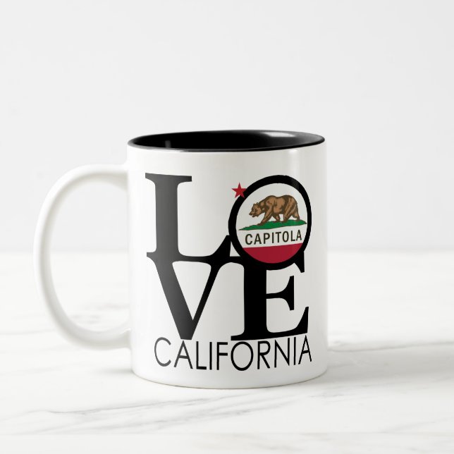 LOVE Capitola 11oz Two-Tone Coffee Mug (Left)