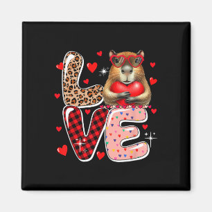 Love Capyra Sungles Hearts Valentine's Day Kids To Magnet