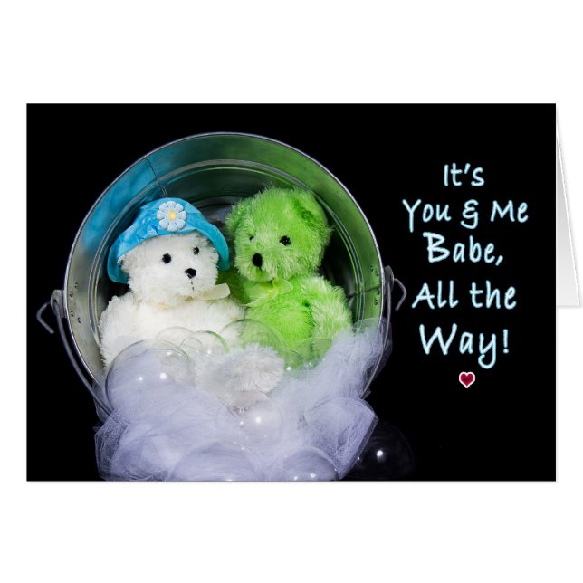 Love Card - It's You and Me Babe (Front Horizontal)