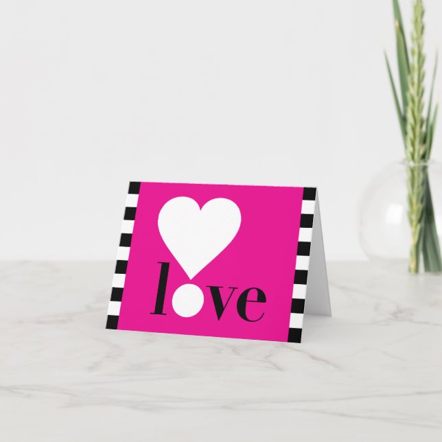 Love! Card - Pink (Front)