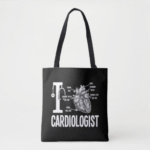 Love Cardiologist Heart Anatomy Medical Cardiology Tote Bag