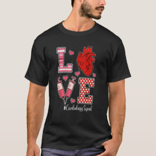 Love Cardiology Cardiologist Cardiac Nurse Valenti T-Shirt
