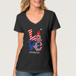 Love Caregiver Life Nurse Stethoscope Patriotic 4t T-Shirt