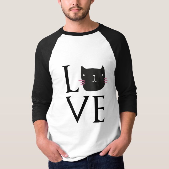 LOVE CAT COFFEE CUP T-Shirt (Front)