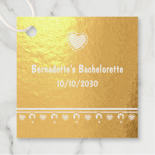 Love Cat Foil Favour Tag designed by Adiela Akoo