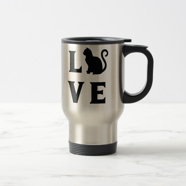 Love Cat Travel Mug (Right)