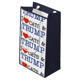 Love Cats and Trump Small Gift Bag