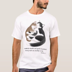 Love Cats Ephesians 4:2 Inspirational T Shirt