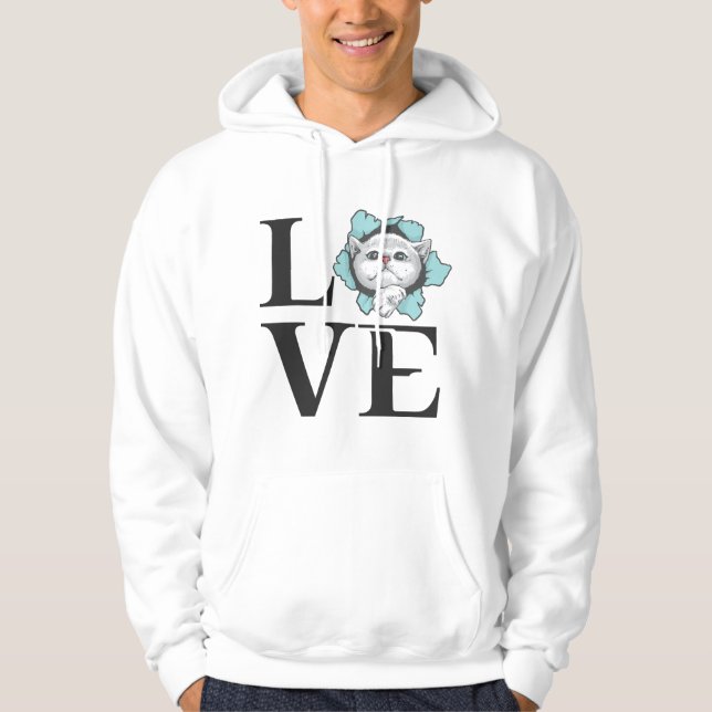 Love Cats Hoodie (Front)