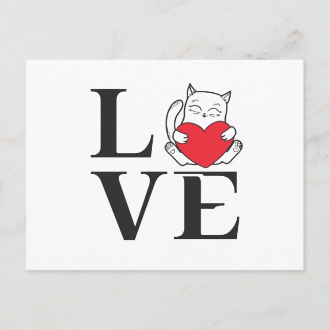 Love Cats Postcard (Front)