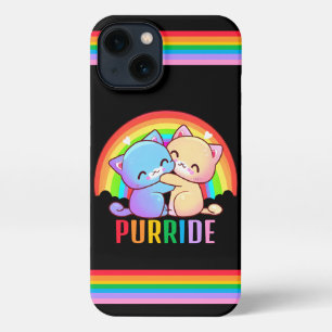 Love Cats Rainbow iPhone 13 Case