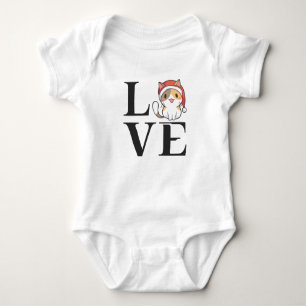 Love Cats – Santa Kitten Baby Bodysuit