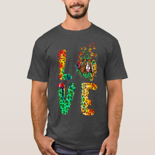Love Cavalier Sunflower Tie Dye Dog Mum Funny Moth T-Shirt
