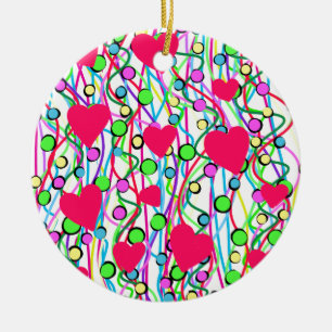 Love Ceramic Tree Decoration