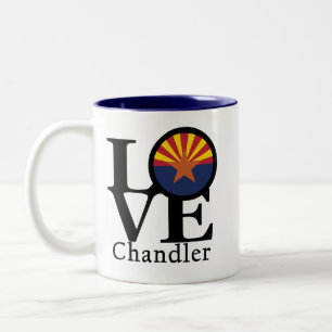 LOVE Chandler Arizona Two-Tone Coffee Mug