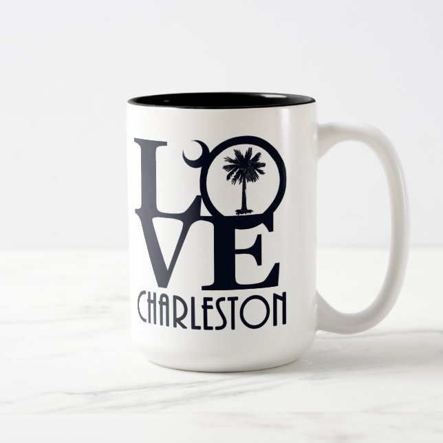 LOVE Charleston 15oz Two-Tone Coffee Mug (Right)
