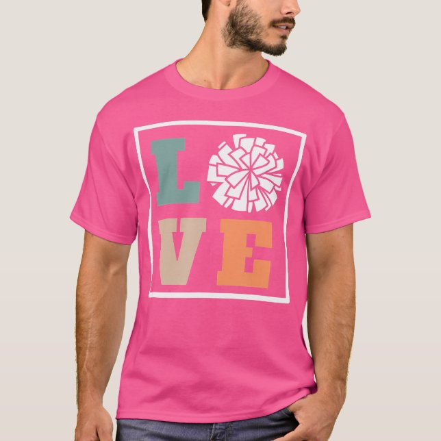 Love Cheer Cheerleading Coach T-Shirt (Front)