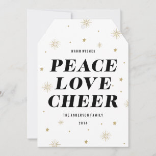 Love & Cheer   Holiday Photo Card
