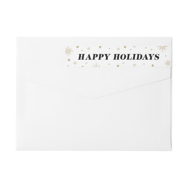 Love & Cheer | Holiday Return Address Labels (Back)
