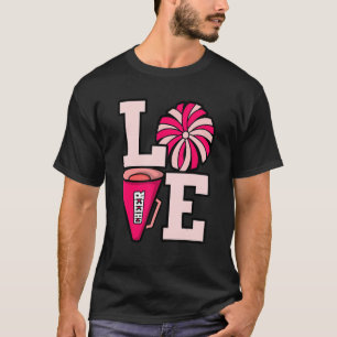 Love Cheerleading Cheerleader Cheer Squad Coach Gr T-Shirt