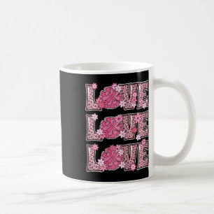 Love Cheerleading Lover Outfit Women Kids Cute Che Coffee Mug