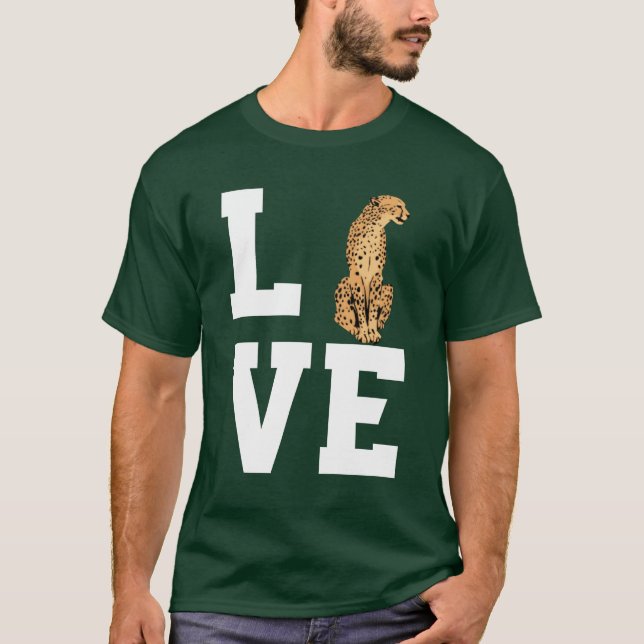 Love Cheetah boy T-Shirt (Front)