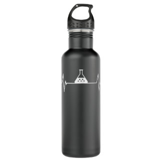 Love Chemistry Heartbeat Science Lab 710 Ml Water Bottle