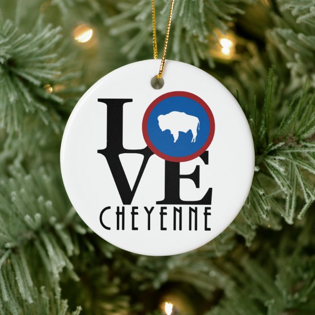 LOVE Cheyenne yoming Ceramic Tree Decoration (Tree)