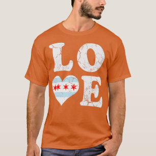 Love Chicago Flag City T-Shirt