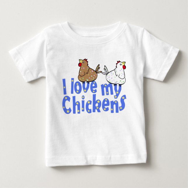 Love Chickens Baby Shirt (Front)