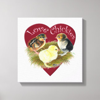 Love Chickies Canvas Print
